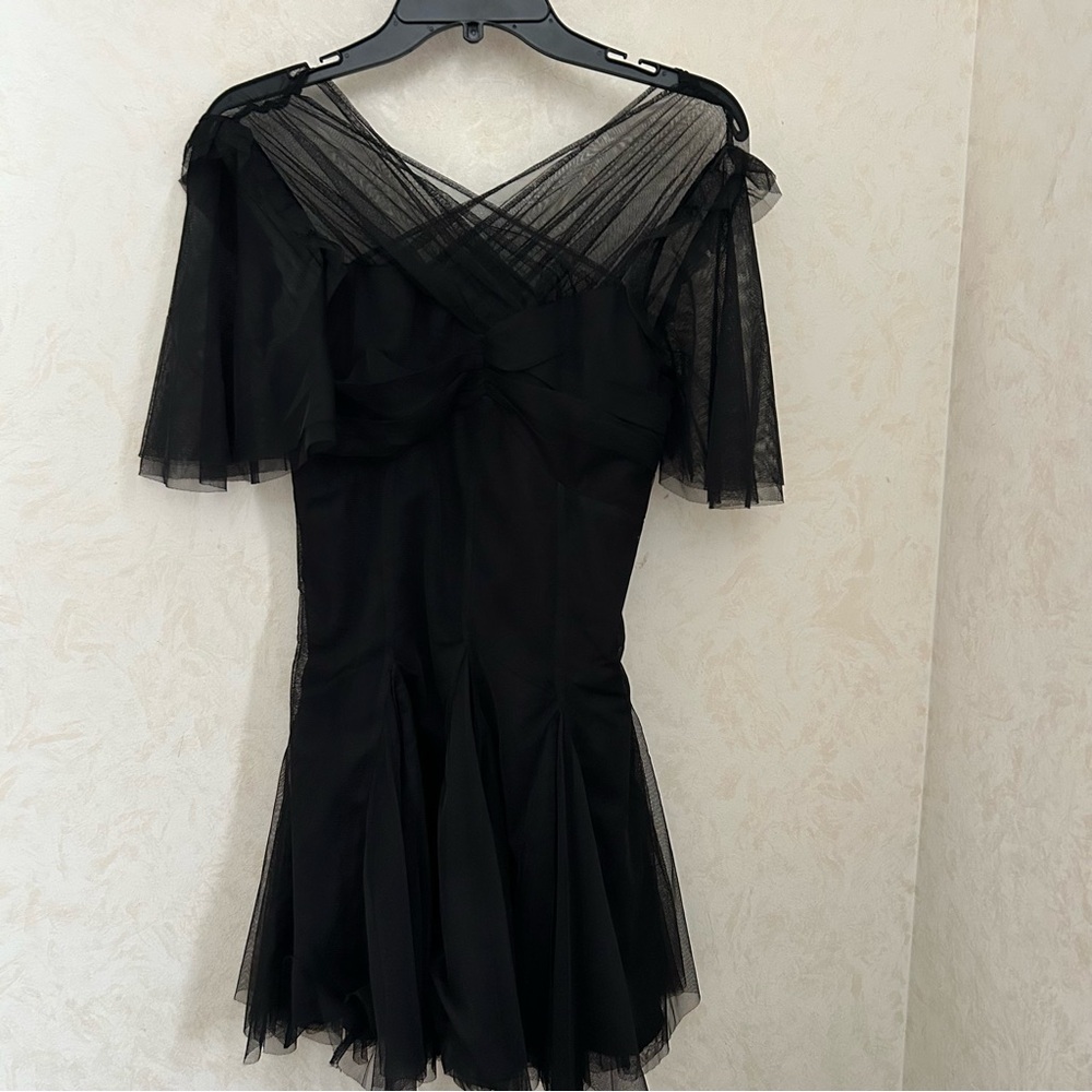 Lovely! Allsaints Madi Tulle dress black size 4 - Picture 6 of 10